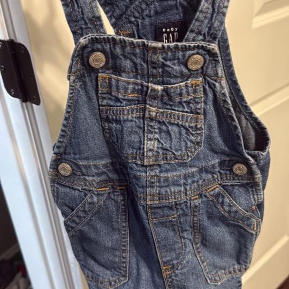 GAP Blue Classic Denim Overalls
